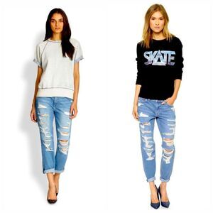 Current Elliott NWT the fling straight jeans 28 distressed